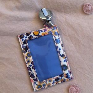 Vera Bradley ID holder with clip - key card holder